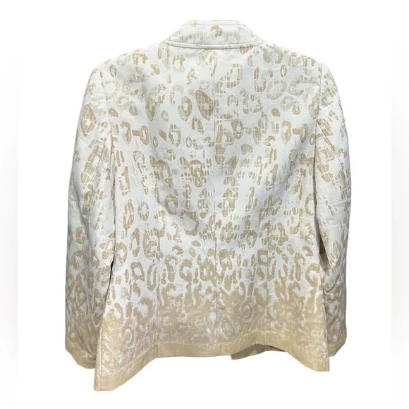 Chico’s Woman’s Blazer Printed Long Sleeve Open Front Size: 0/Small - Picture 2 of 4